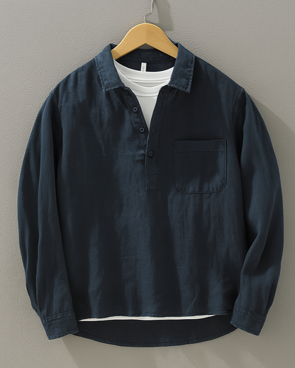 Half-Placket Shirt™ — Experience Effortless Comfort and Style That Keeps You Moving All Day