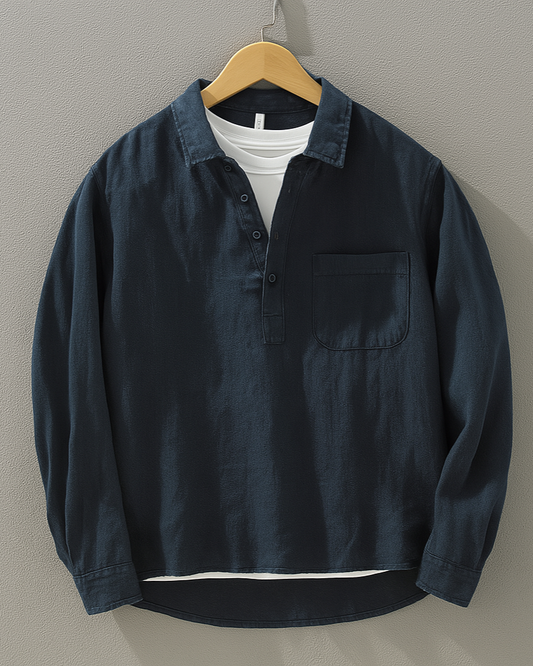 Half-Placket Shirt™ — Experience Effortless Comfort and Style That Keeps You Moving All Day