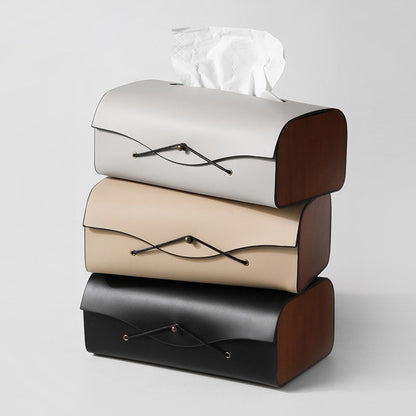 Brutal Elegance Leather Tissue Box™ — Transform Any Room Into a Bold Statement of Power and Prestige