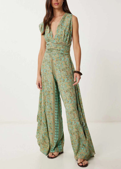 Boho Freedom Jumpsuit™ — Own Every Room with Effortless, Electric Elegance