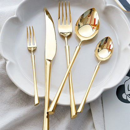 Revelora™ Gold Titanium Bistro Set — Elevate Every Meal with Unbreakable Luxury and Head-Turning Style