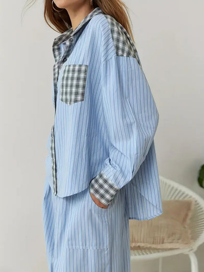 Liora Lounge — Soft Breathable Pajama Set with Adjustable Fit