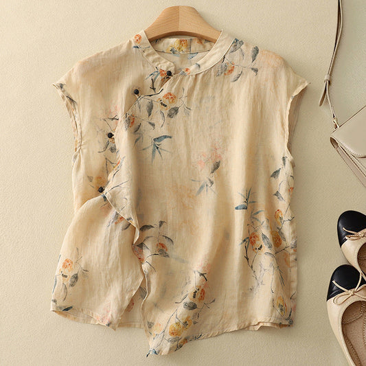 CYNTHARY LINEN TOP
