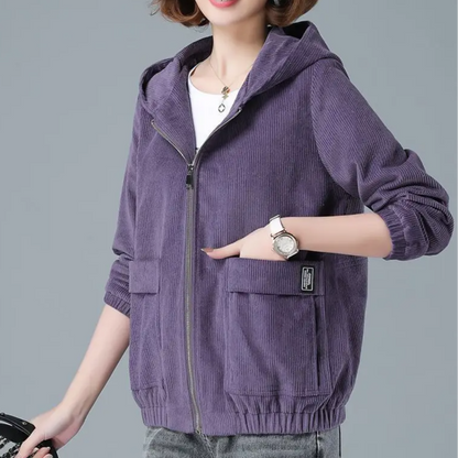 Norla Corduroy Hooded Jacket — Soft Mid-Weight Layering Jacket