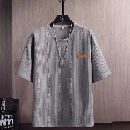 Norla Lounge Set — Breathable Knit Tee and Drawstring Shorts