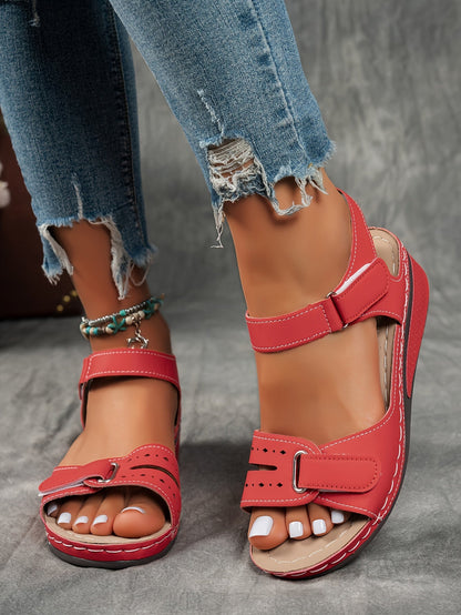 Solarexa™ Cushioned Wedge Sandals — Enjoy Pain-Free Steps and All-Day Refreshing Comfort