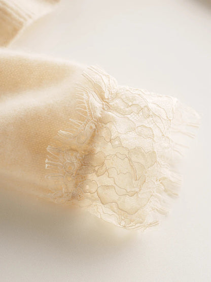 Sorrelis — Women's Cashmere Lace Cardigan for Layering