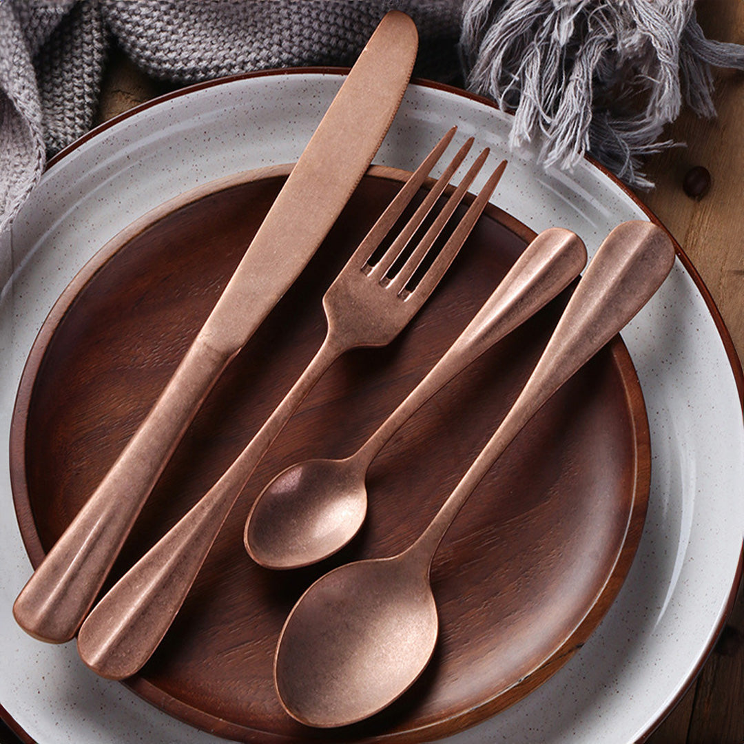 StoneVale™ Ultra Matte Silverware Set — Grip Every Meal with Bold Luxury and Timeless Power