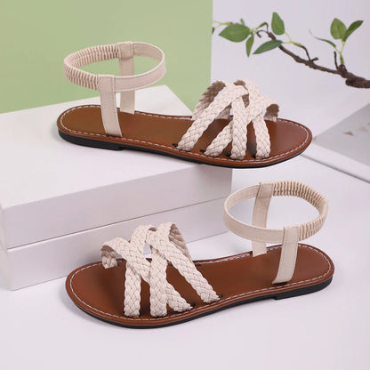 Liora — Handcrafted Vegan Leather Sandals with Cushioned Sole