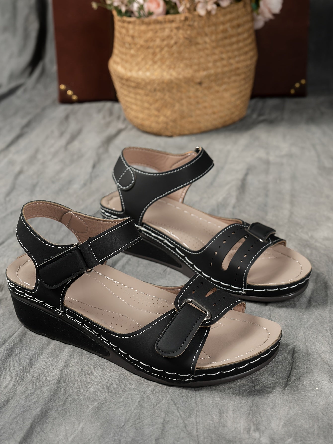 Solarexa™ Cushioned Wedge Sandals — Enjoy Pain-Free Steps and All-Day Refreshing Comfort