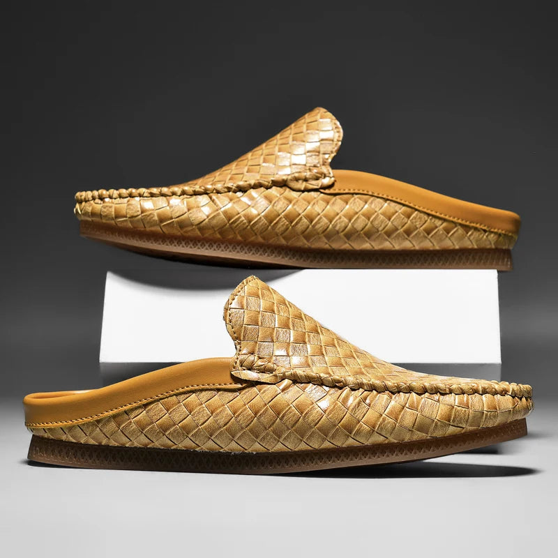 Handwoven Leather Mules™ — Step Into All-Day Confidence and Unstoppable Comfort