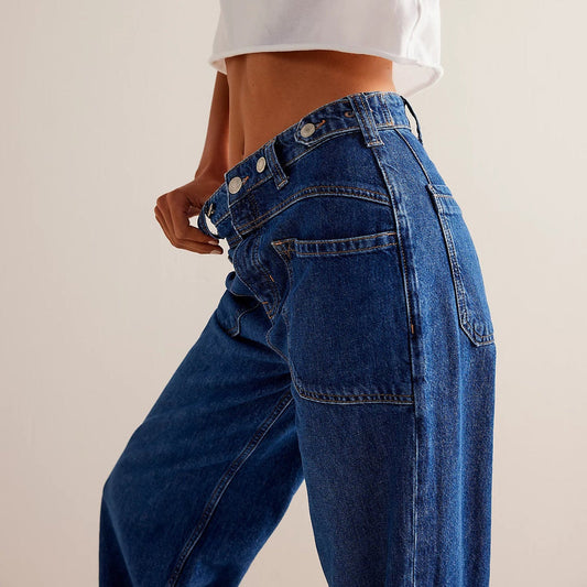 Larkyn — Vintage Light Wash High-Rise Wide Leg Jeans