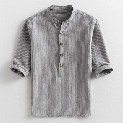 Darcen Shirt — Breathable Linen Cotton Blend with Tailored Fit