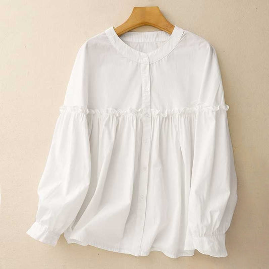 Liora — Featherlight Linen Shirt with Flattering Waist Detail