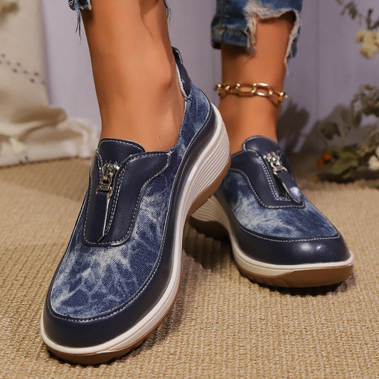 Liora — Orthopedic Denim Slip-On Shoes for All-Day Comfort