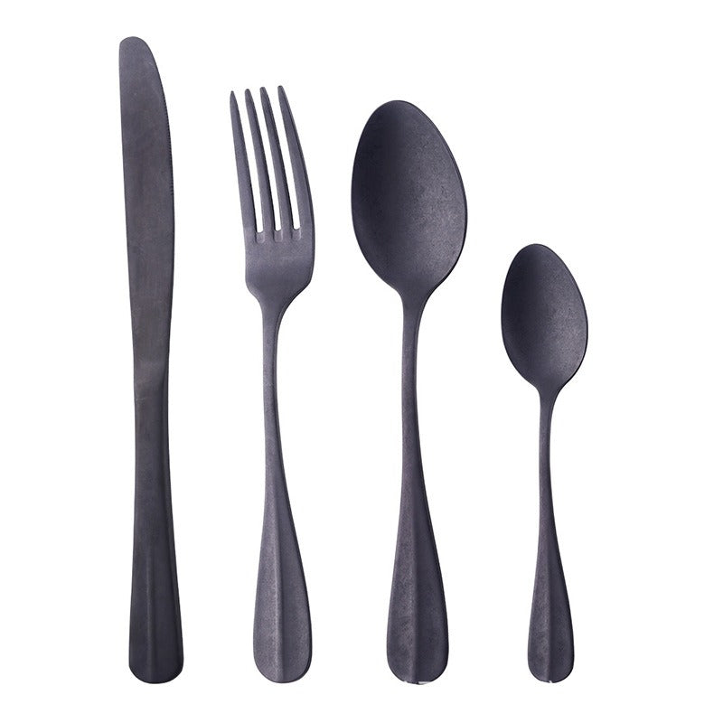 StoneVale™ Ultra Matte Silverware Set — Grip Every Meal with Bold Luxury and Timeless Power