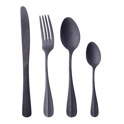 StoneVale™ Ultra Matte Silverware Set — Grip Every Meal with Bold Luxury and Timeless Power