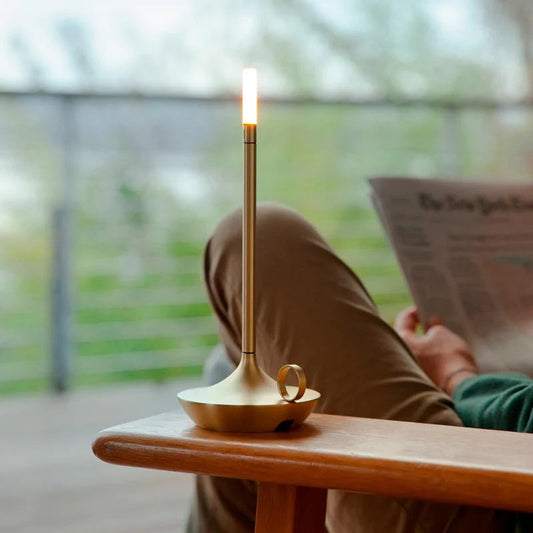 Lioren — Modern Candlestick Light with Touch Dimming and Rechargeable Battery