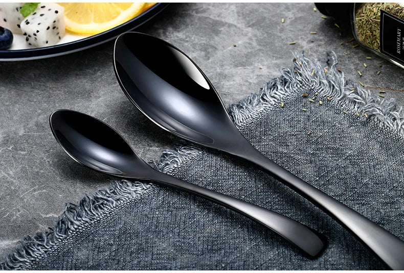 Stainless Steel Flatware Set™ — Elevate Every Meal with Comfort, Style, and Effortless Clean-Up