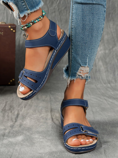 Solarexa™ Cushioned Wedge Sandals — Enjoy Pain-Free Steps and All-Day Refreshing Comfort