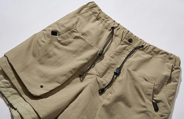 Kairo — Lightweight Nylon Cargo Shorts with Adjustable Fit