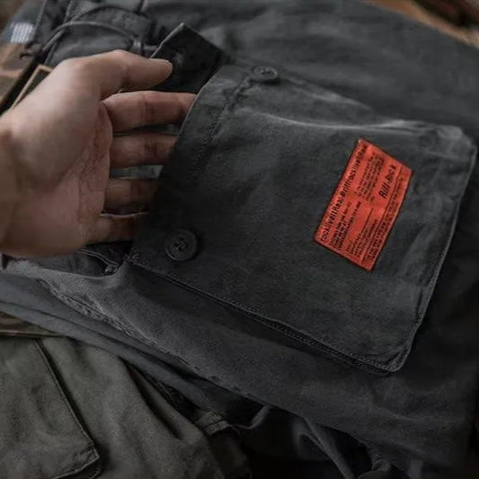 Brexton — Breathable Cotton Cargo Pants with Adjustable Ankle Straps