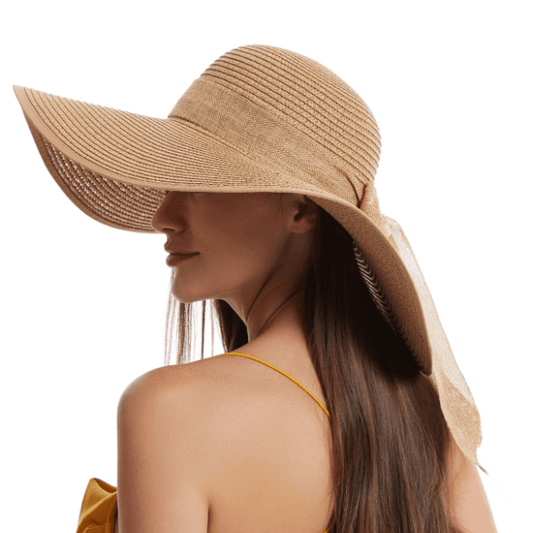Lioren — Wide-Brim Straw Sun Hat with Adjustable Fit