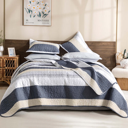 NoirZen™ Quilt Set — Wrap Yourself in Bold Style and All-Season Cloudlike Comfort