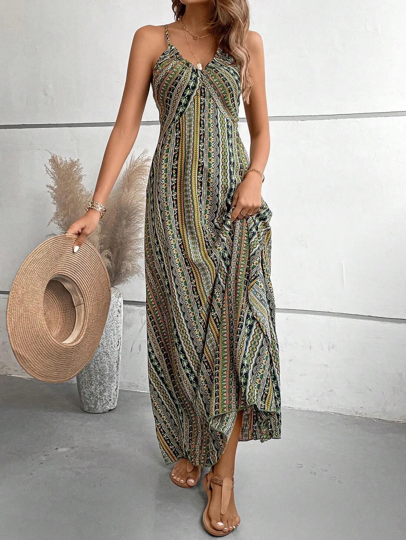 Nuvora Boho Backless Sundress