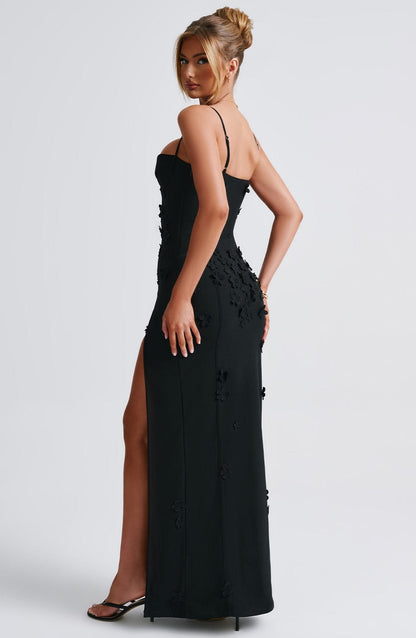 Serena Breeze — Women’s Lightweight Gingham Maxi Dress with Lace-Up Back