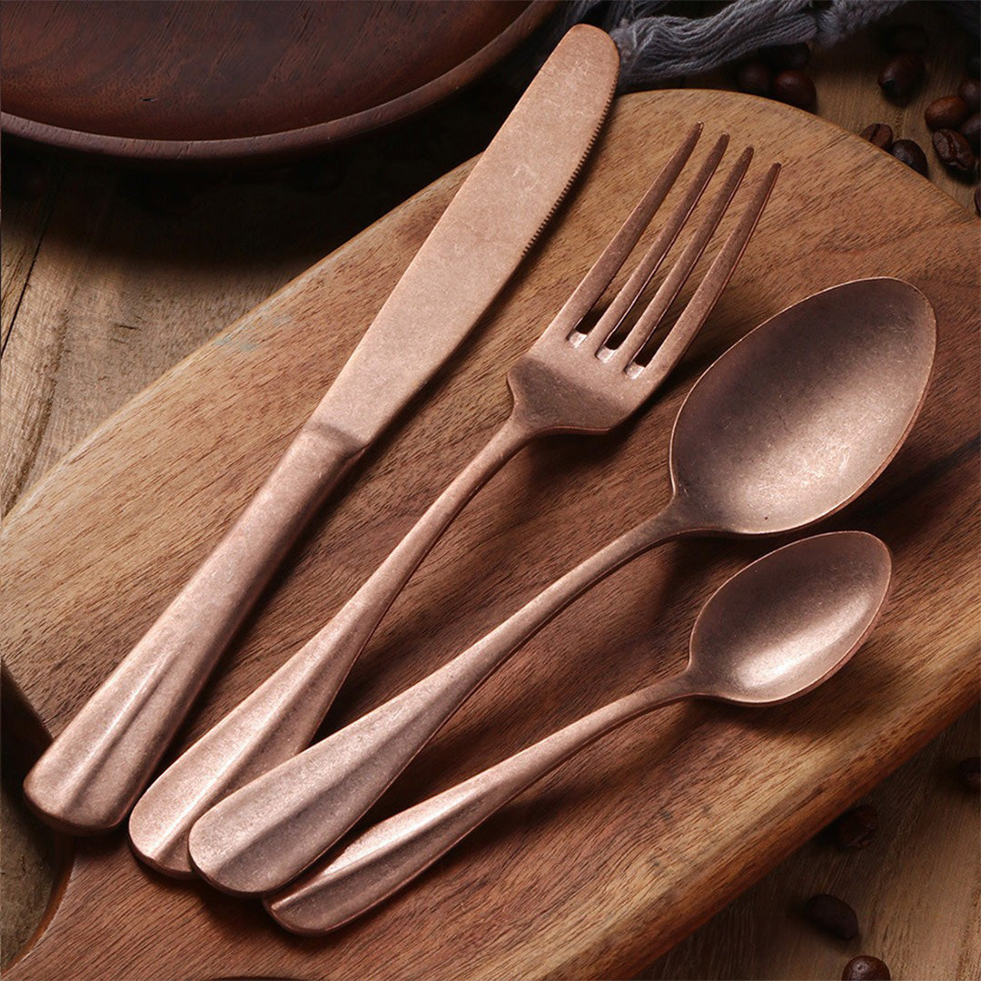 StoneVale™ Ultra Matte Silverware Set — Grip Every Meal with Bold Luxury and Timeless Power