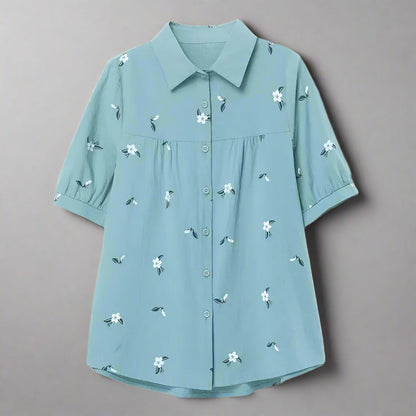 Puff Sleeve Linen Top™ — Stay Cool, Command Attention, Own Every Moment