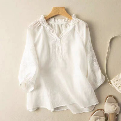 EmbroLinen™ — Own Every Glance with Feather-Light Comfort and Timeless Flair