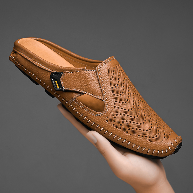 Norlo — Genuine Italian Leather Sandals with Breathable Comfort