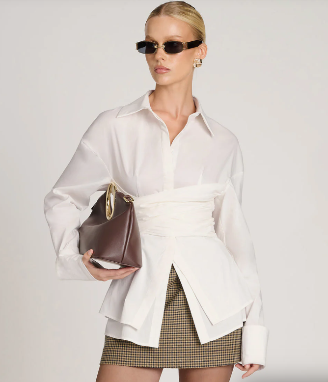 Vessira™ Draped Waist Shirt — Command Attention with Every Curve and Step