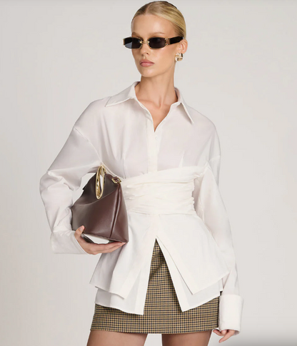 Vessira™ Draped Waist Shirt — Command Attention with Every Curve and Step