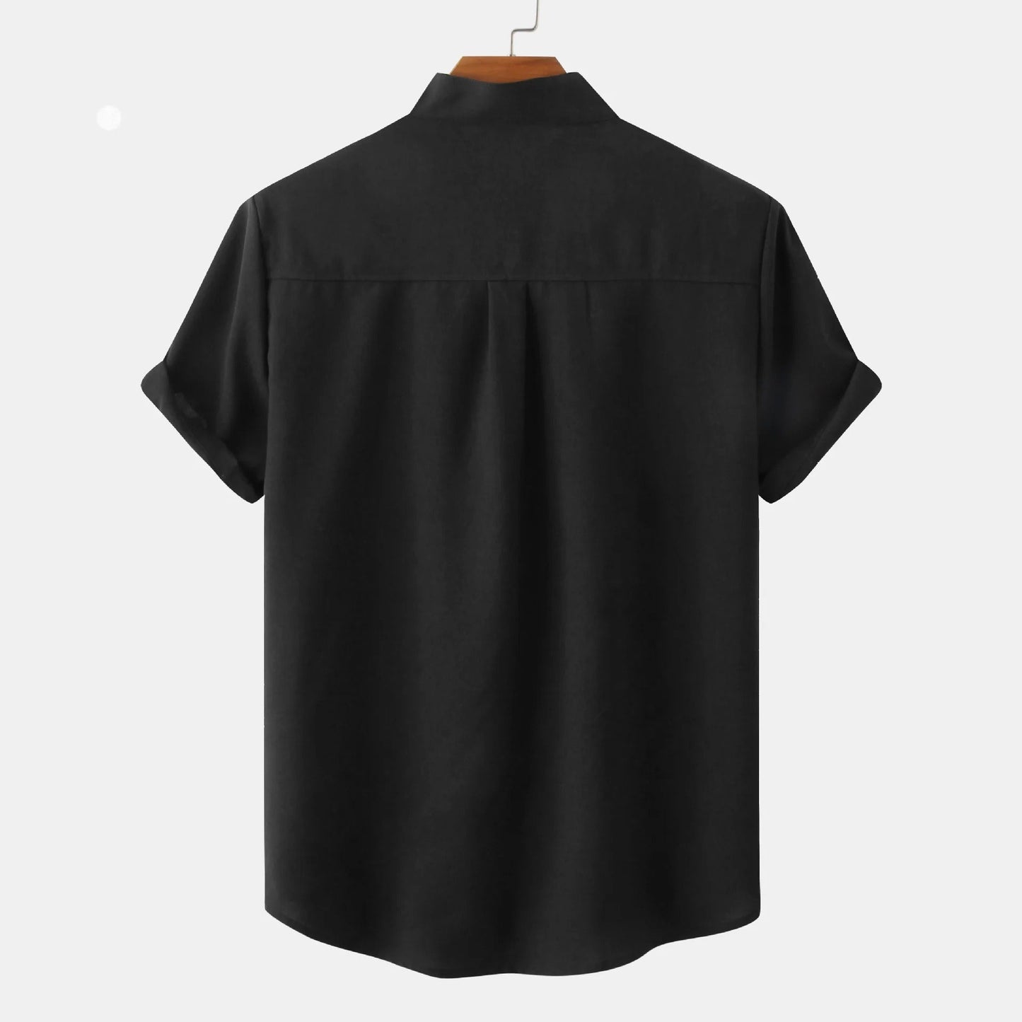 Linton — Lightweight Cotton-Linen Summer Shirt with Mandarin Collar