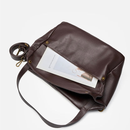 Lioren — Women's Genuine Leather Soft Minimalist Casual Tote Bag