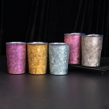 Veyron Cup — Pure Titanium Double-Wall Insulated Travel Mug