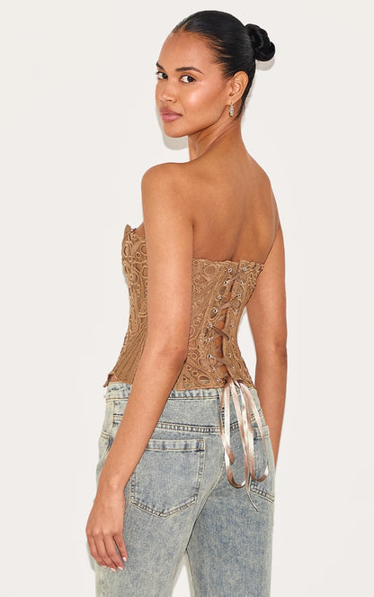 Pink Textured Sheer Floral Lace Corset™ — Ignite Every Room with Unstoppable Glamour and Confidence