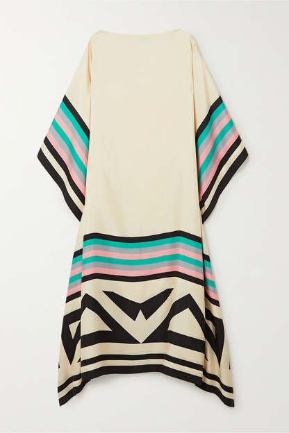 Nexora | Elegant Kaftan With Geometric Print