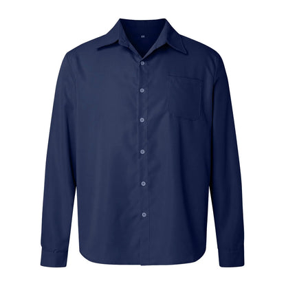 Orven Textured Button-Up Shirt — Tailored Cotton Shirt with Soft Brushed Finish