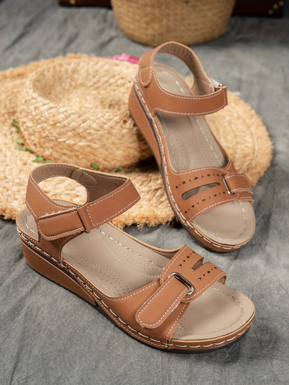 Solarexa™ Cushioned Wedge Sandals — Enjoy Pain-Free Steps and All-Day Refreshing Comfort
