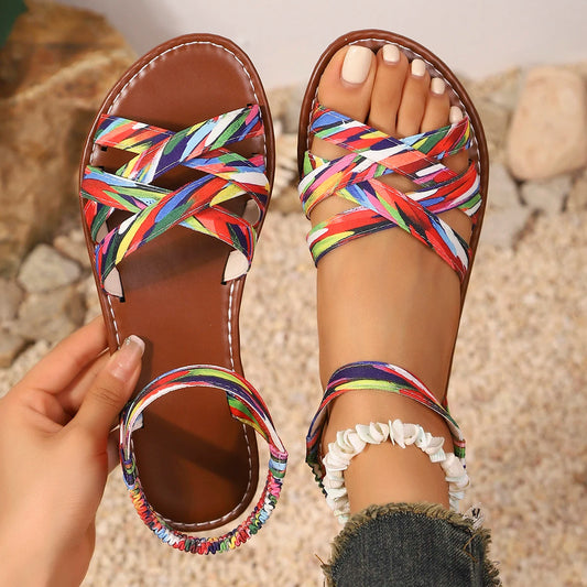 Liora — Handcrafted Vegan Leather Sandals with Cushioned Sole