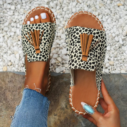 Nevara — Women's Boho Tassel Sandals with Cushioned Comfort