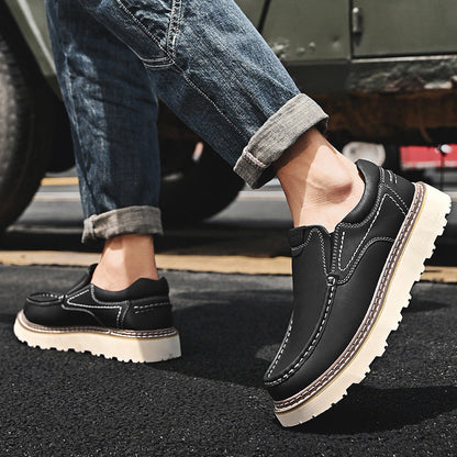Elara — Genuine Leather Orthopedic Loafers with Slip-Resistant Sole