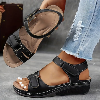 Solarexa™ Cushioned Wedge Sandals — Enjoy Pain-Free Steps and All-Day Refreshing Comfort