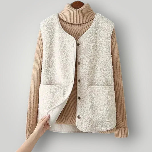 Laylaa — Lightweight Wool Blend Vest with Breathable Warmth
