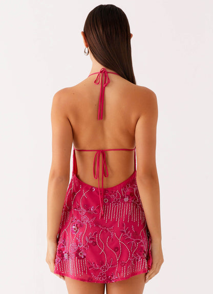 Leo Beaded Mini Dress™ — Command Every Room with Sculpted, Unstoppable Confidence