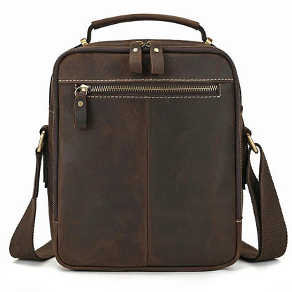 Logan Messenger — Full-Grain Leather Bag with Tablet Pocket